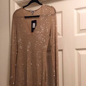BRAND NEW W/TAGS FASHION NOVA RHINESTONE DRESS